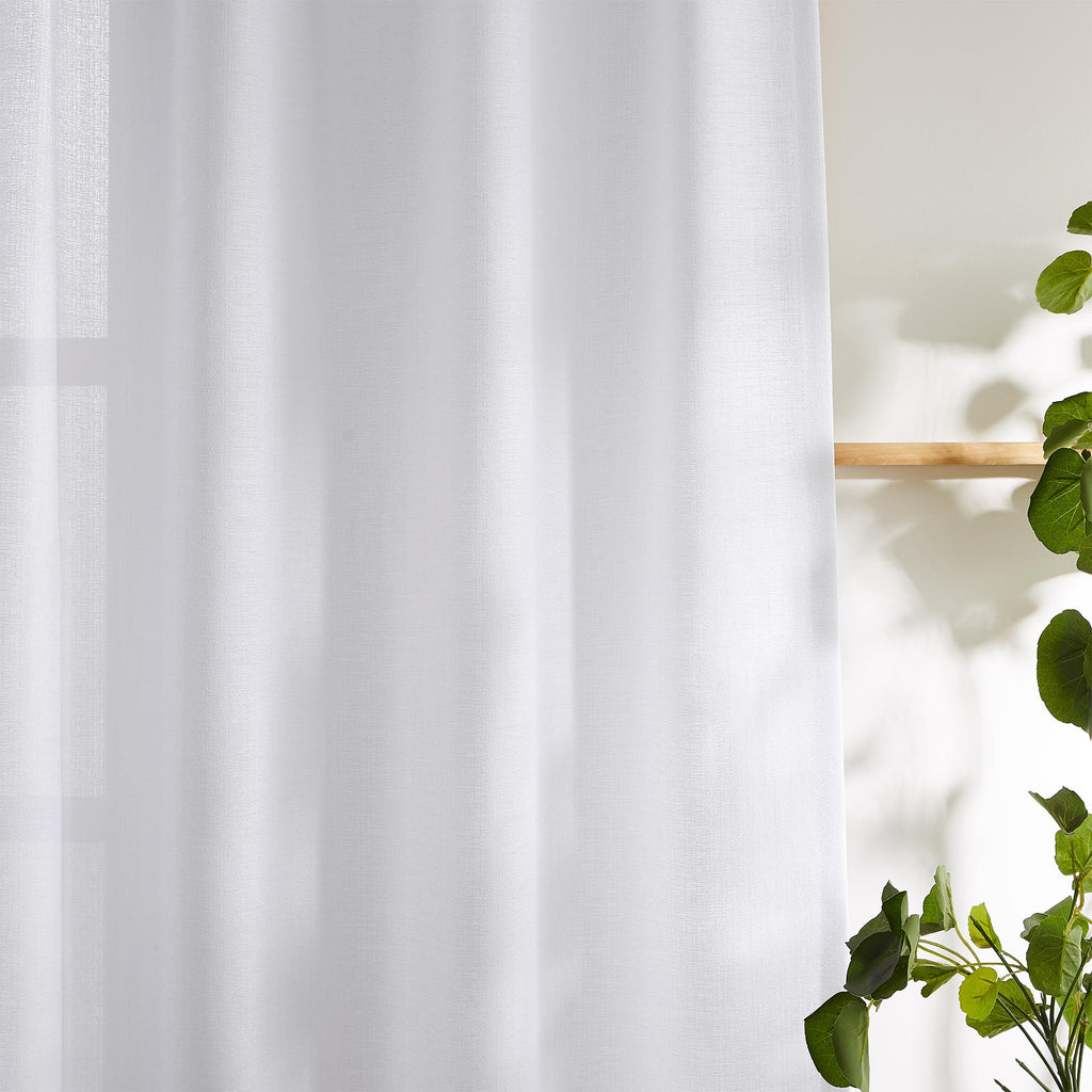 Elvonaeoly Semi Sheer Door Curtains