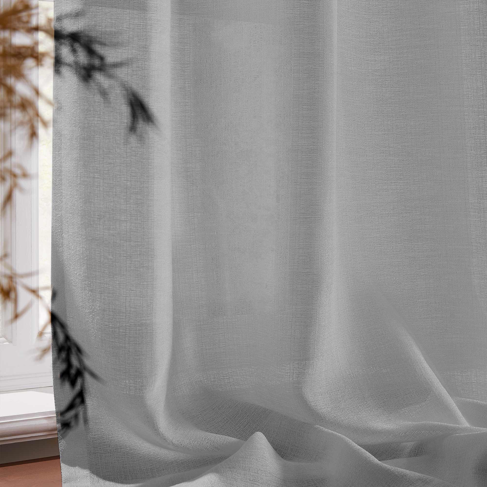 Elvonaeoly Semi Sheer Curtains