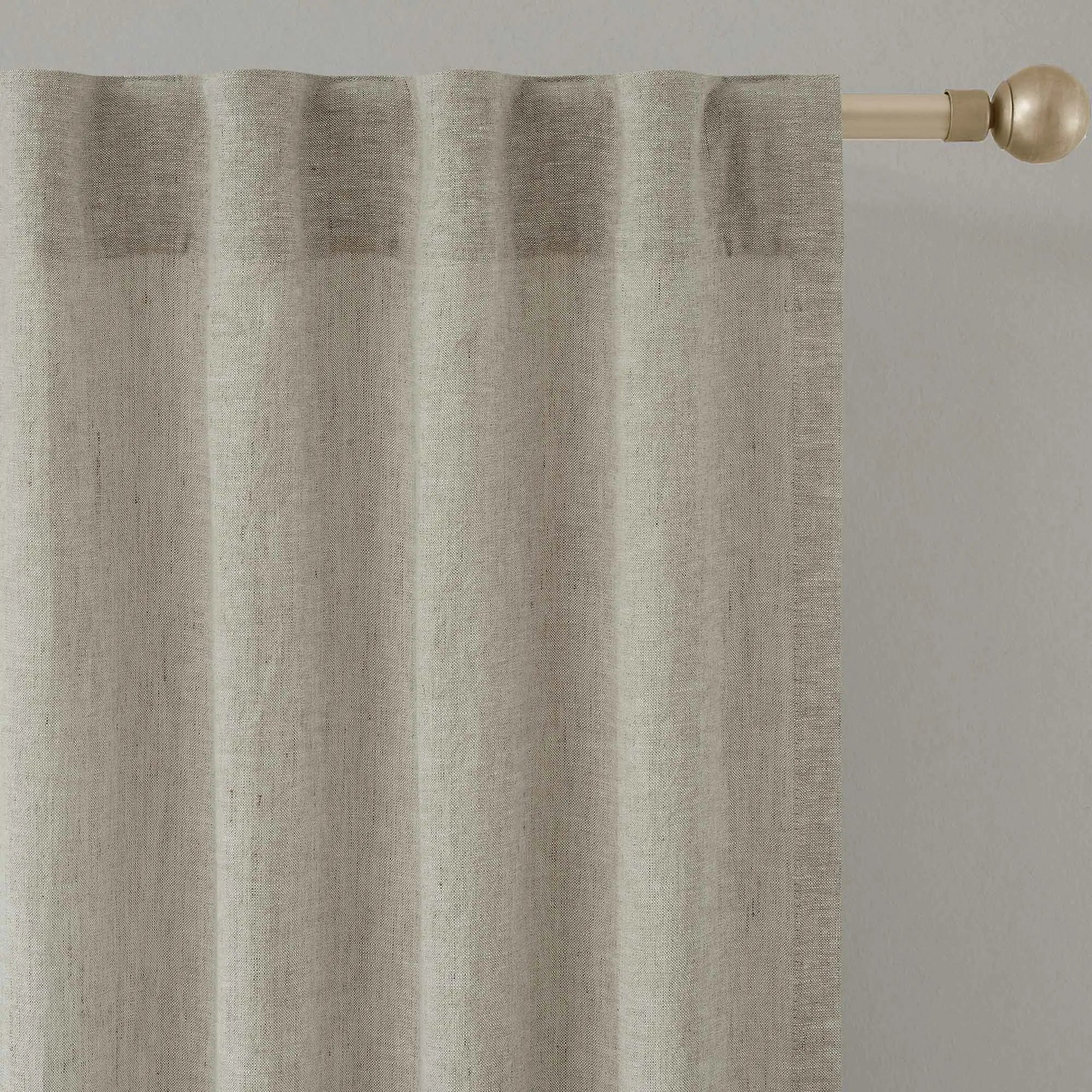 Elvonaeoly Heavy 100% Linen Curtains