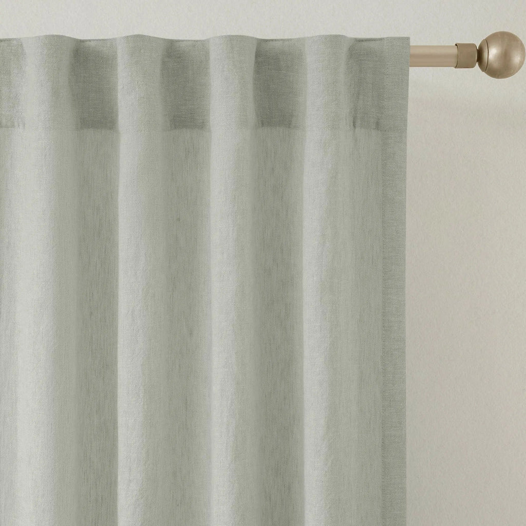 Elvonaeoly Heavy 100% Linen Curtains