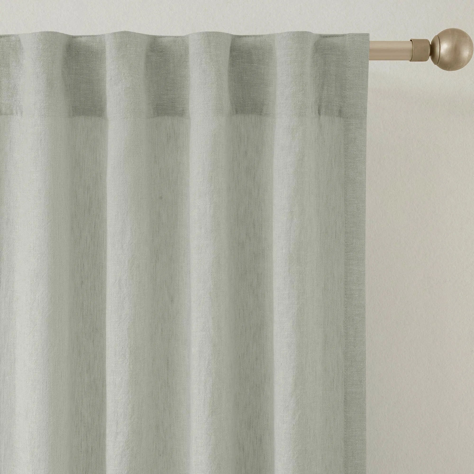 Elvonaeoly Heavy 100% Linen Curtains