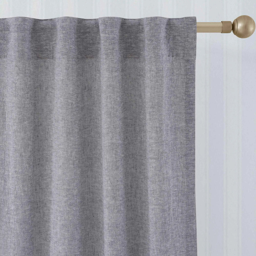 Elvonaeoly Heavy 100% Linen Curtains