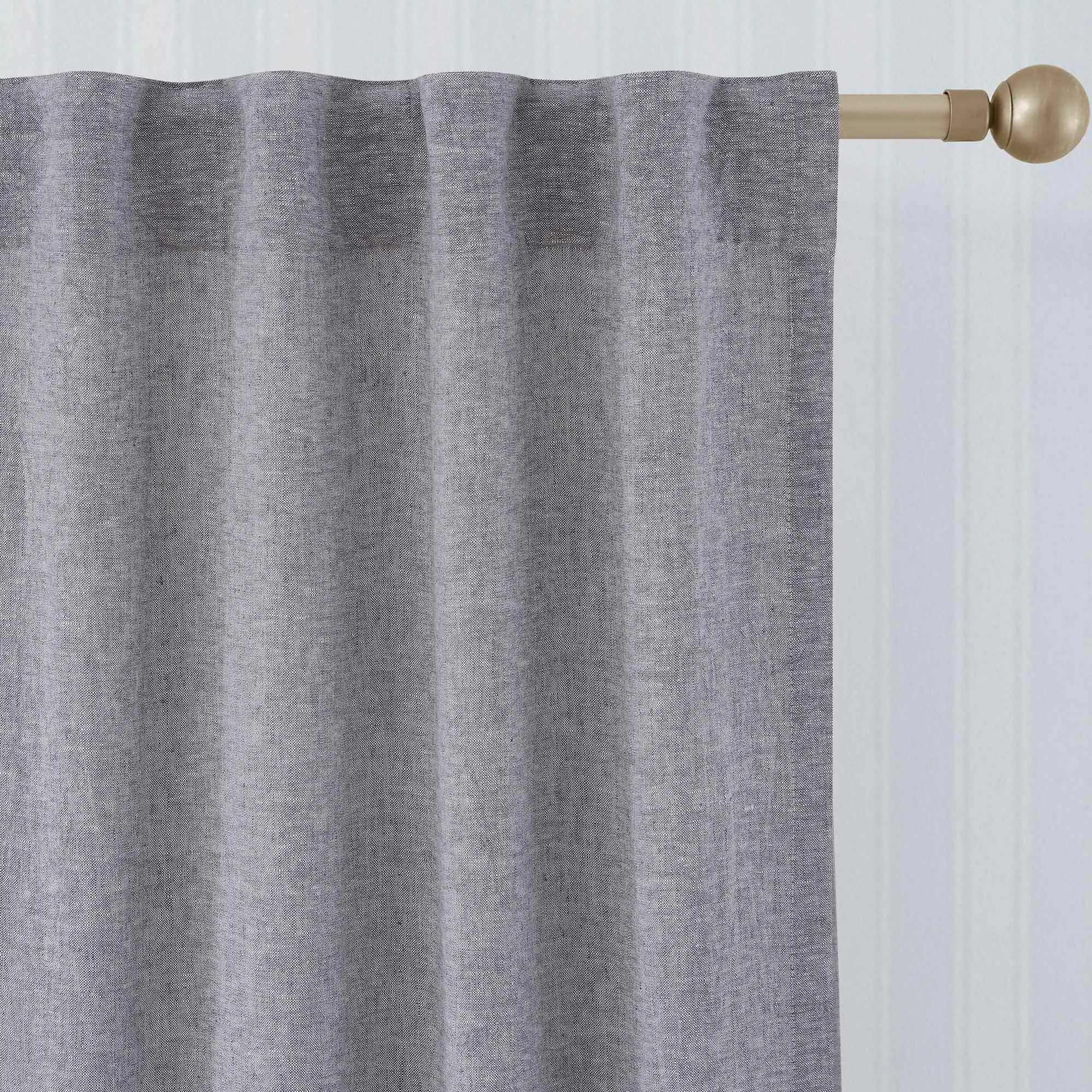 Elvonaeoly Heavy 100% Linen Curtains