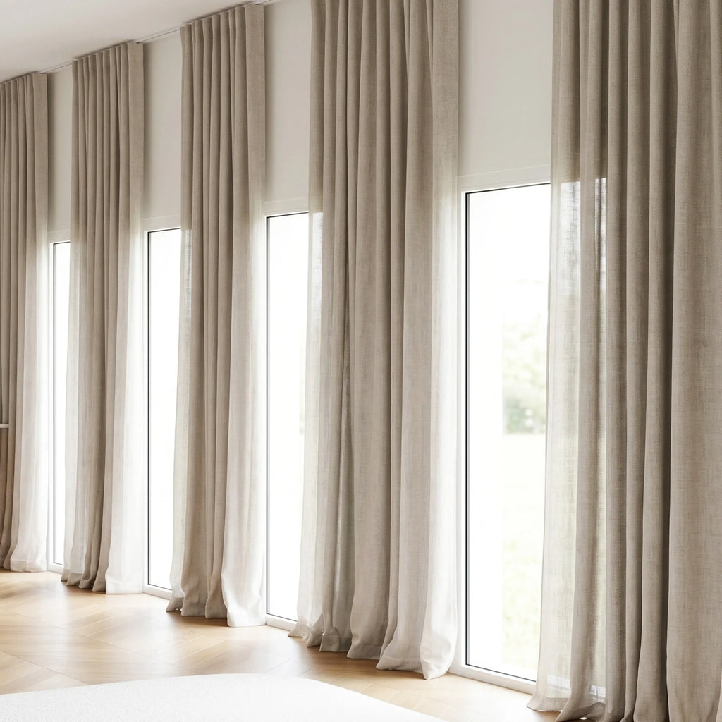 Elvonaeoly Belgian Linen Curtains