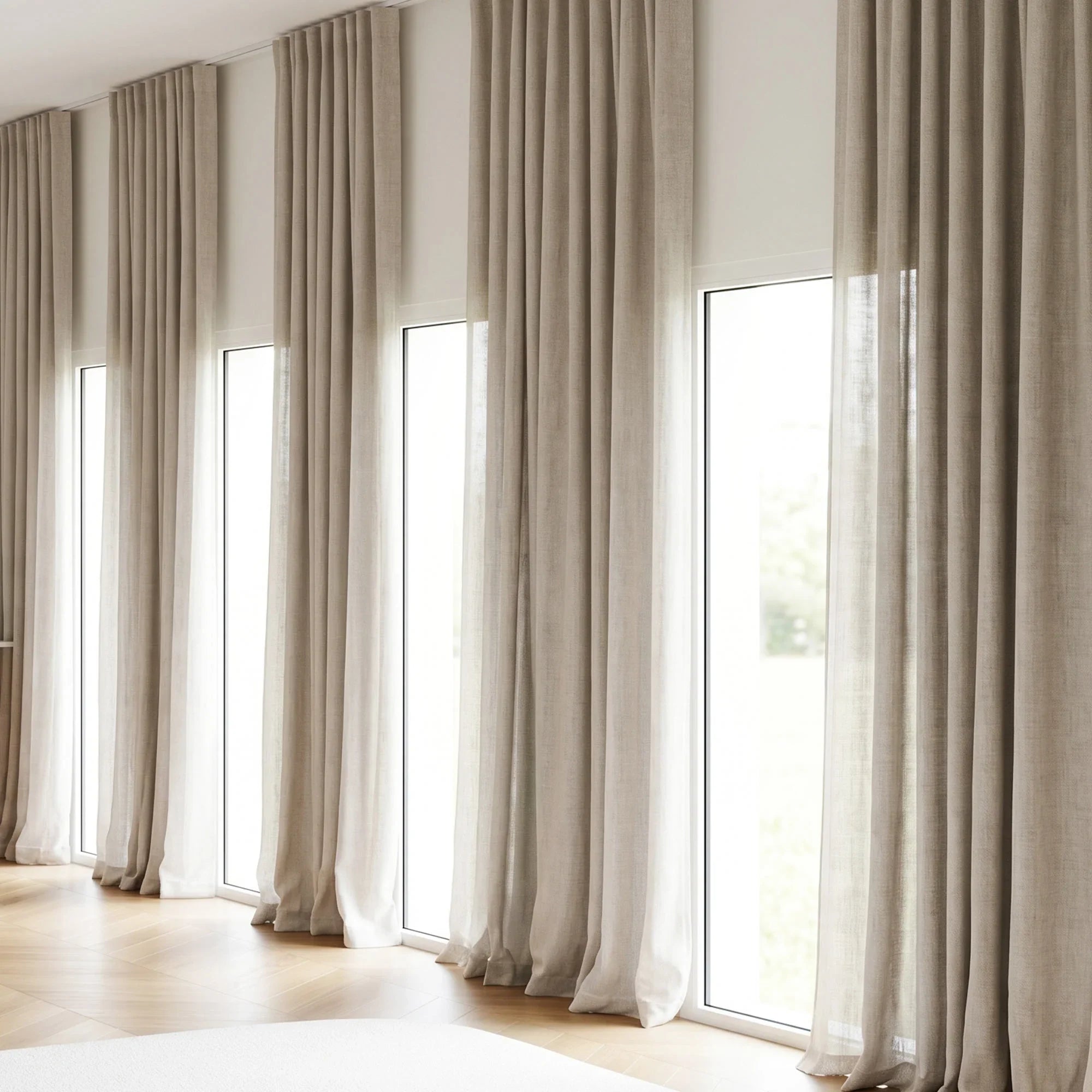 Elvonaeoly Belgian Linen Curtains