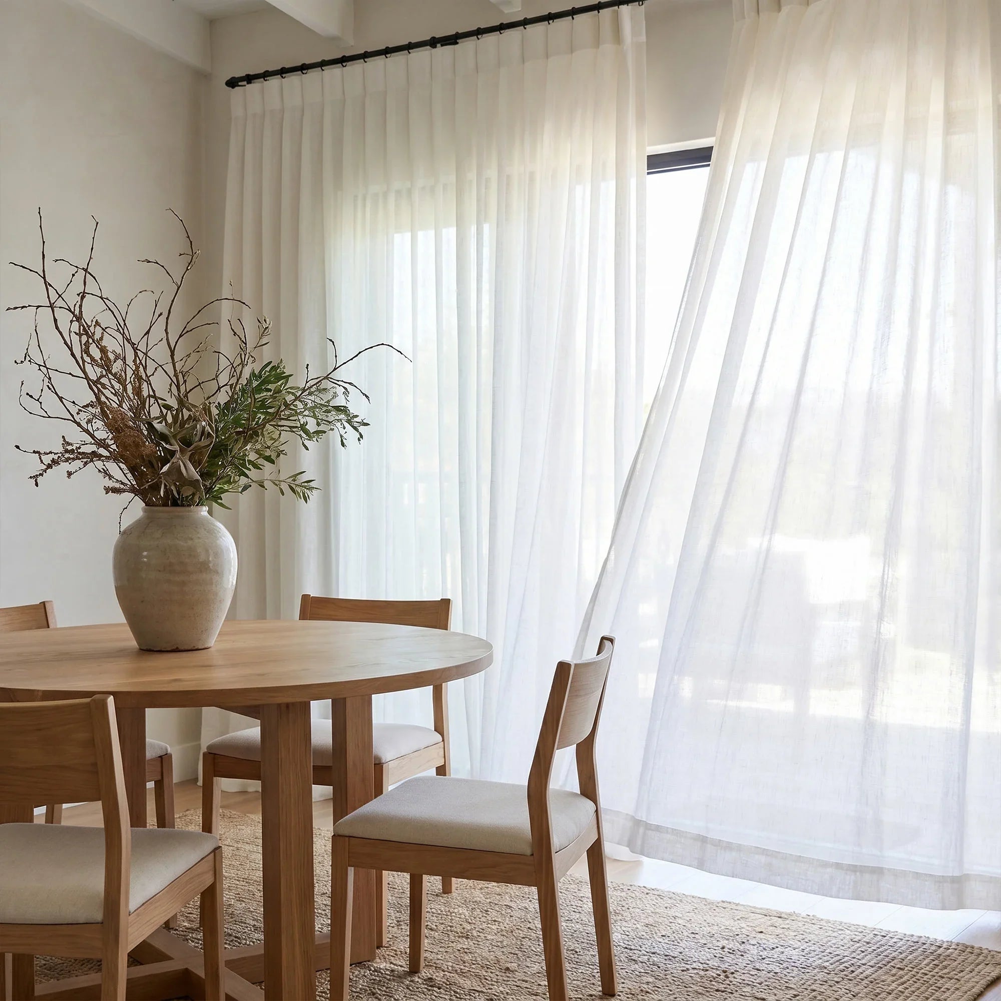 Elvonaeoly Belgian Linen Curtains