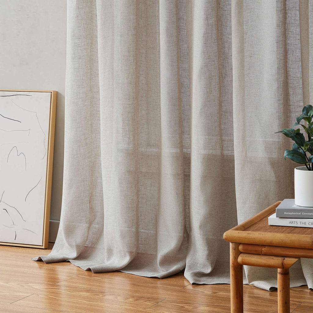Elvonaeoly Belgian Linen Curtains