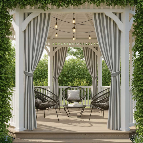 Elvonaeoly Acrylic Outdoor Curtains