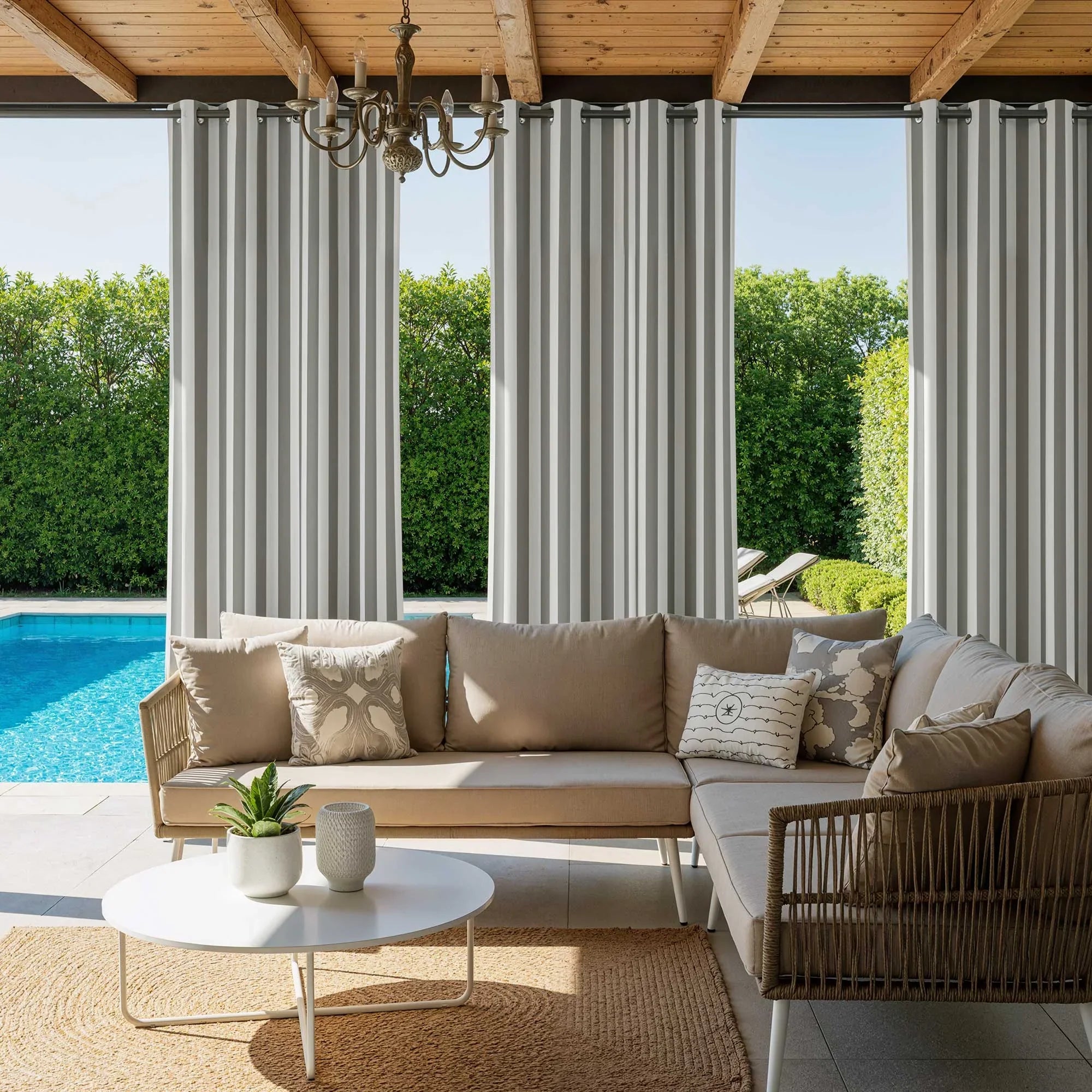 Elvonaeoly Acrylic Outdoor Curtains