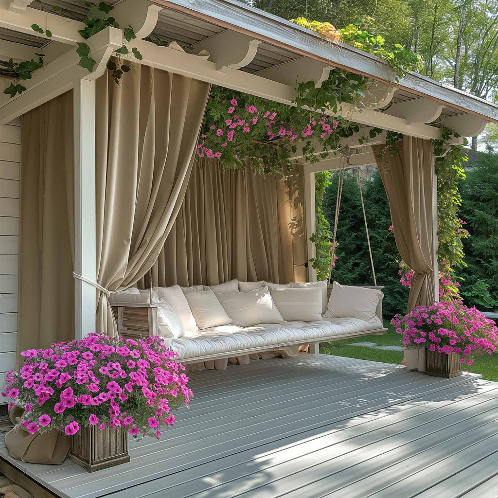 Elvonaeoly Acrylic Outdoor Curtains