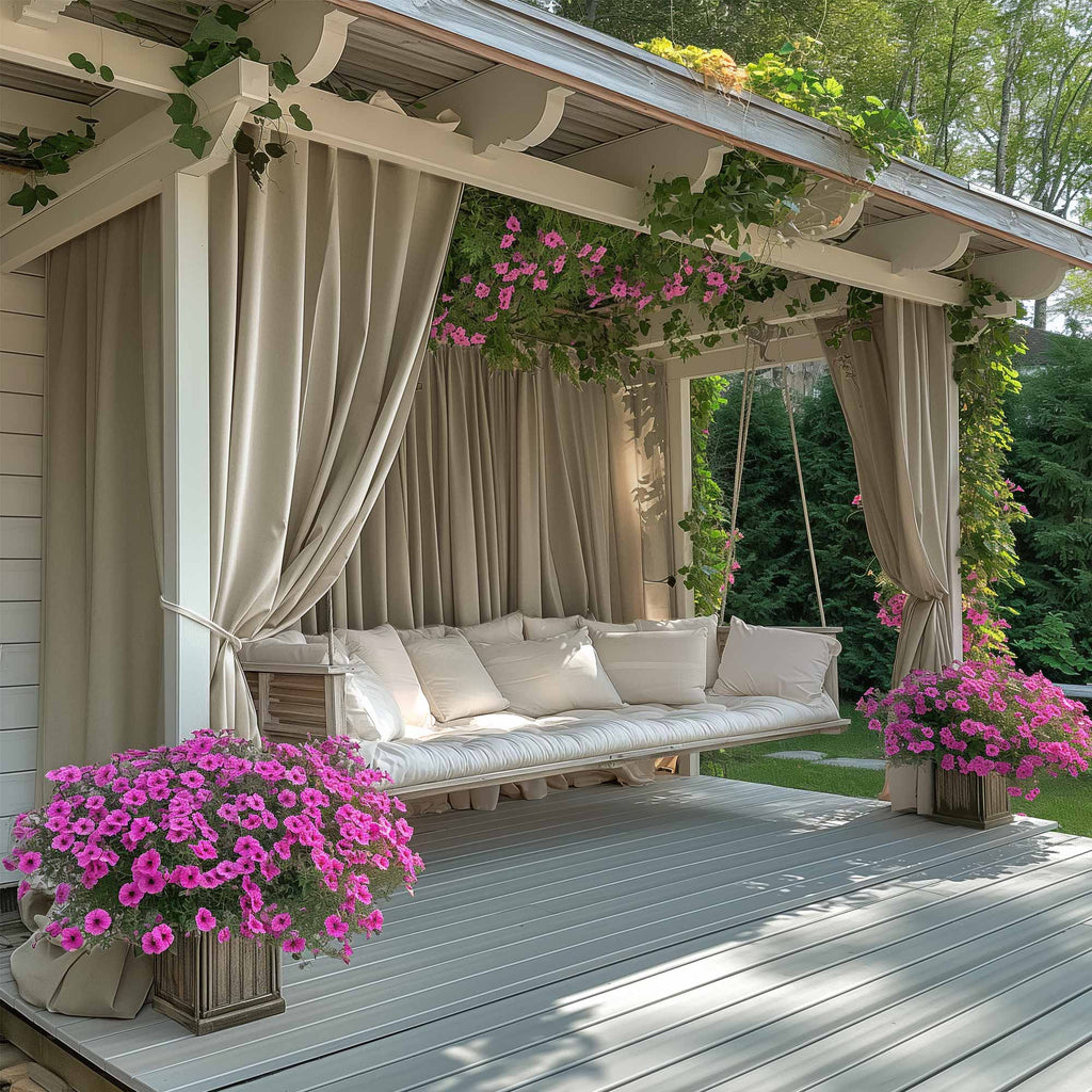 Elvonaeoly Acrylic Outdoor Curtains