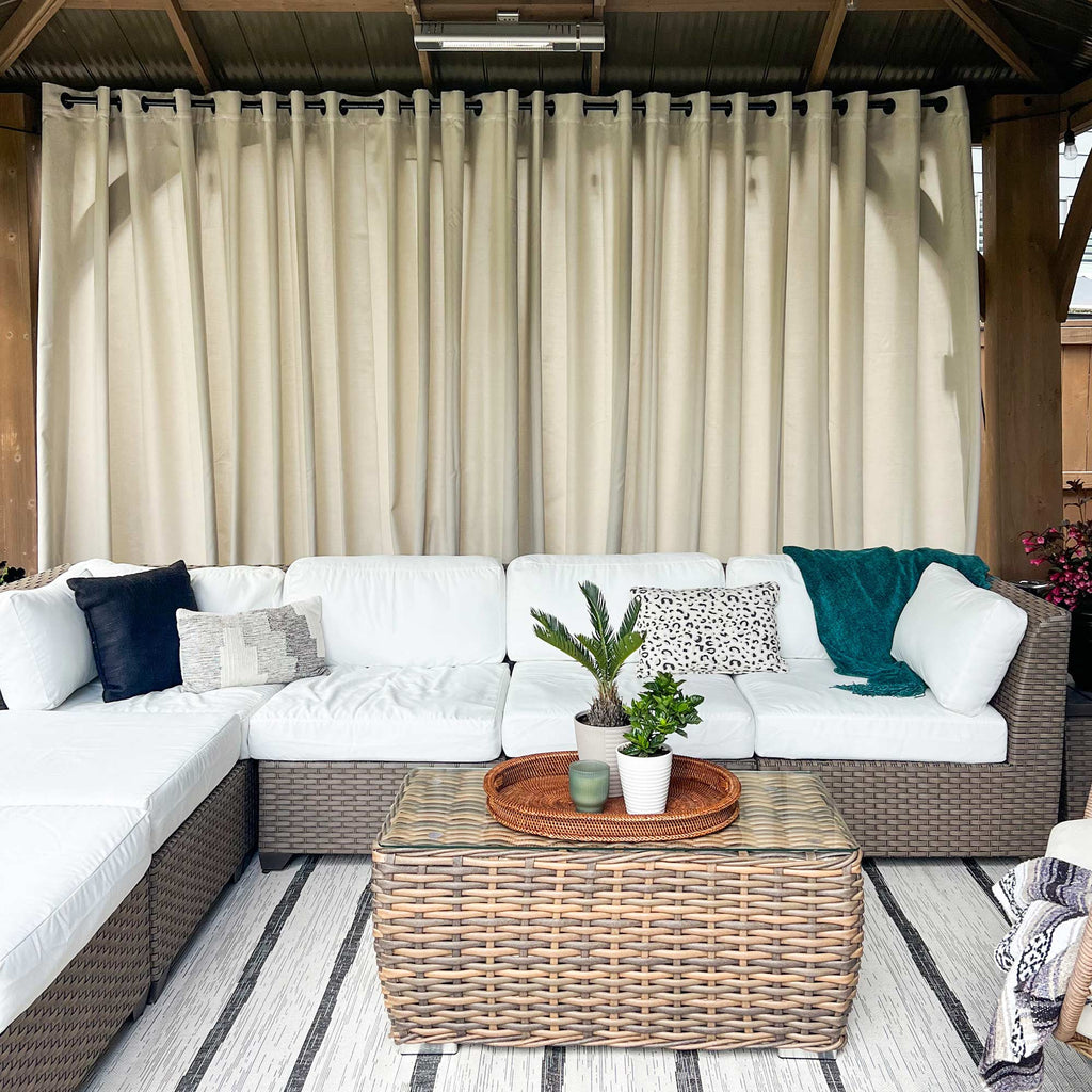 Elvonaeoly Acrylic Outdoor Curtains