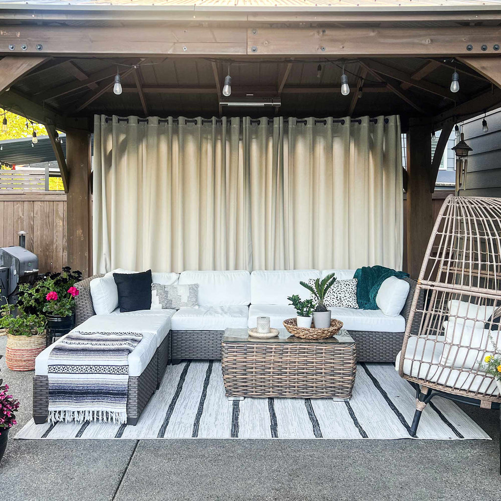 Elvonaeoly Acrylic Outdoor Curtains