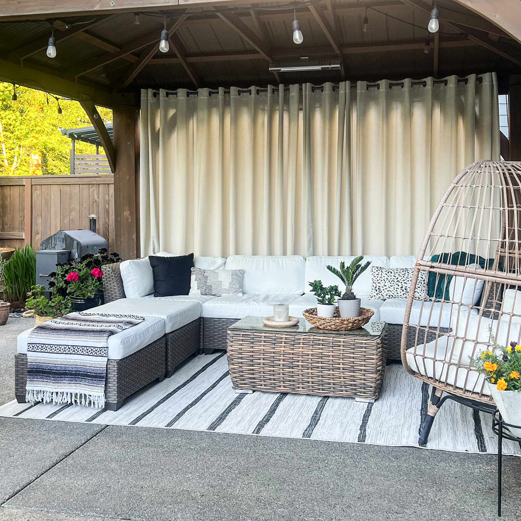 Elvonaeoly Acrylic Outdoor Curtains