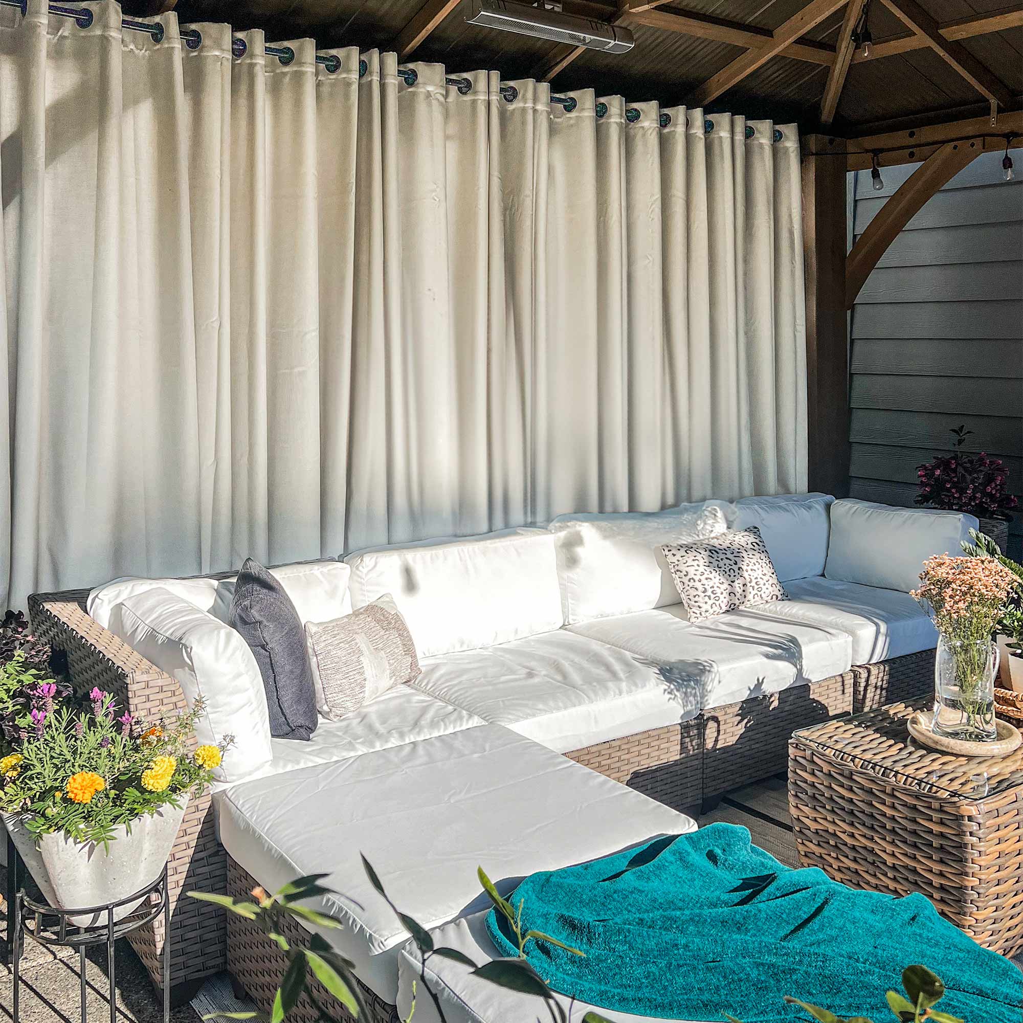 Elvonaeoly Acrylic Outdoor Curtains