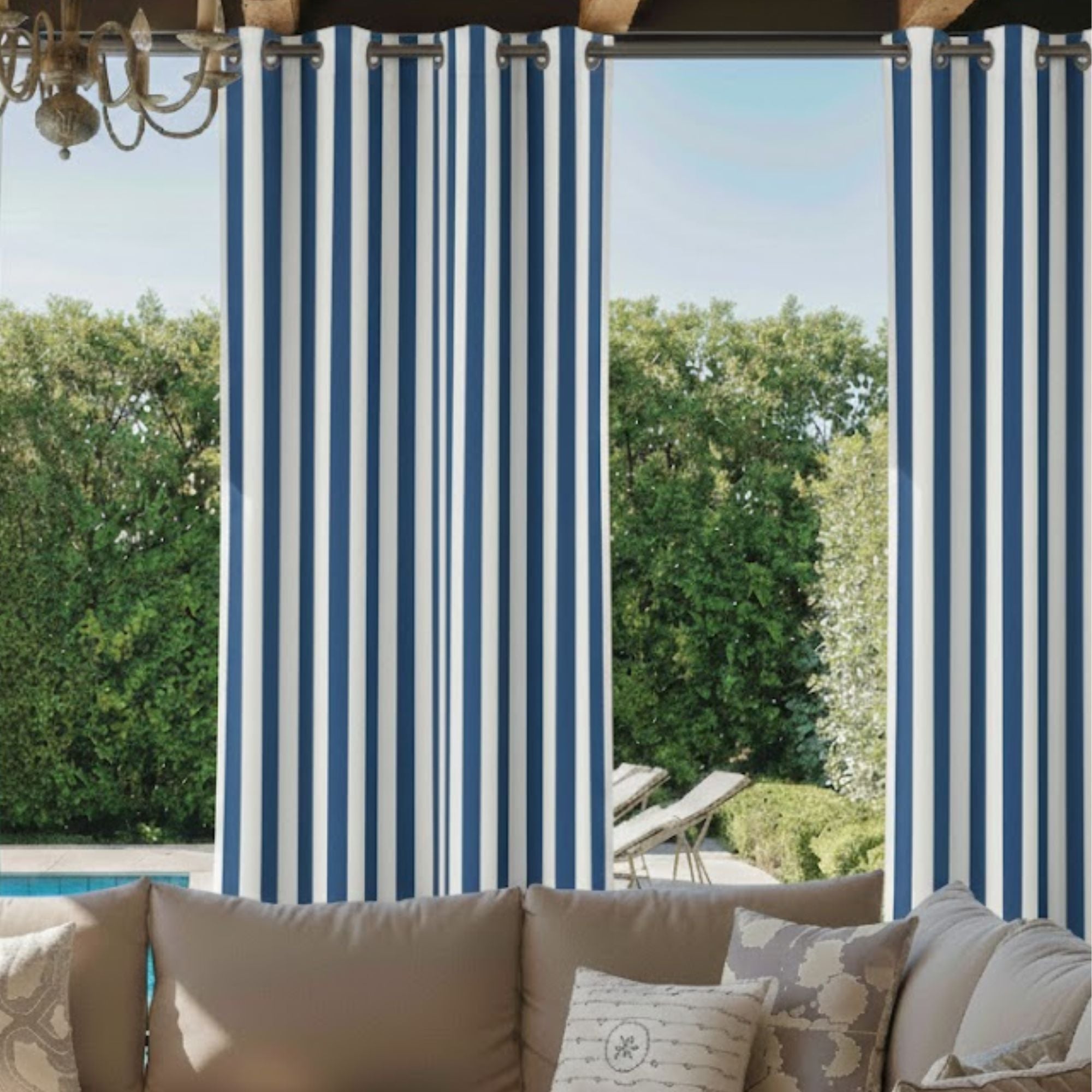 Elvonaeoly Acrylic Outdoor Curtains