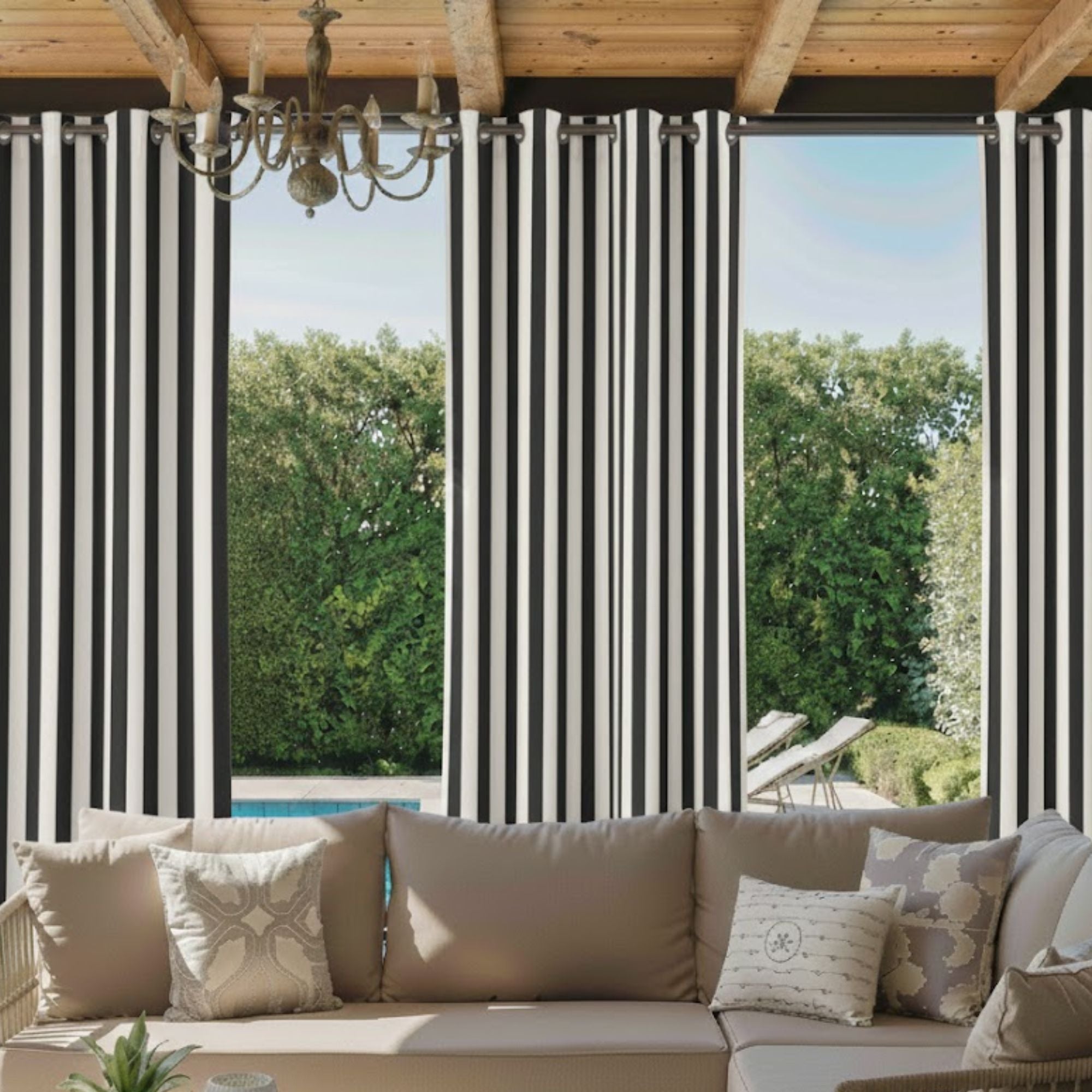 Elvonaeoly Acrylic Outdoor Curtains