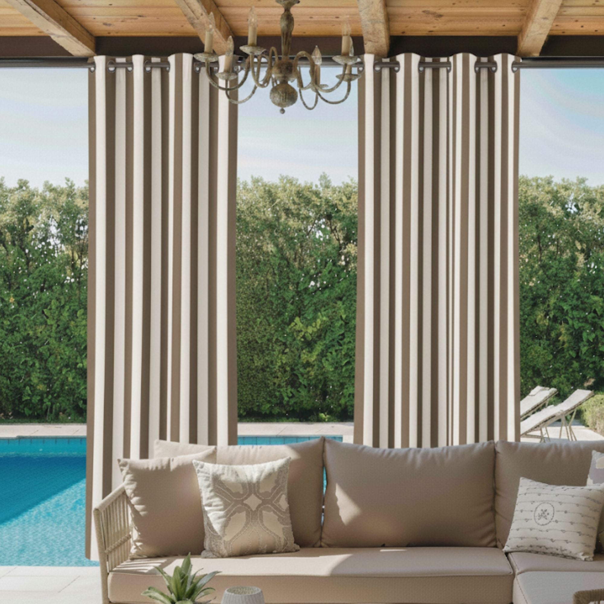 Elvonaeoly Acrylic Outdoor Curtains