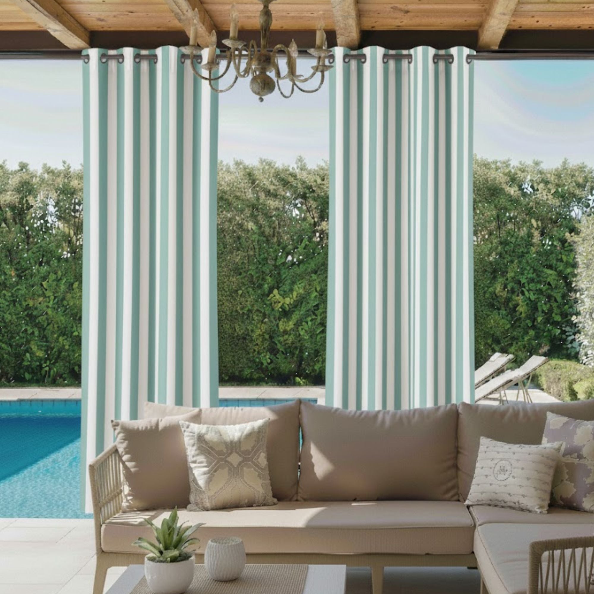 Elvonaeoly Acrylic Outdoor Curtains