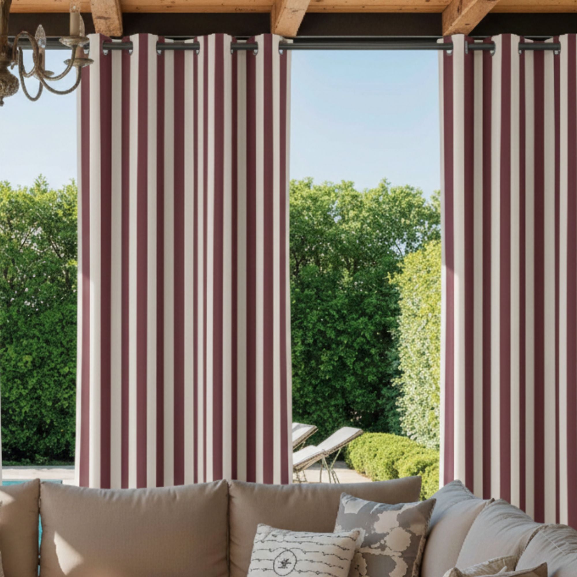 Elvonaeoly Acrylic Outdoor Curtains