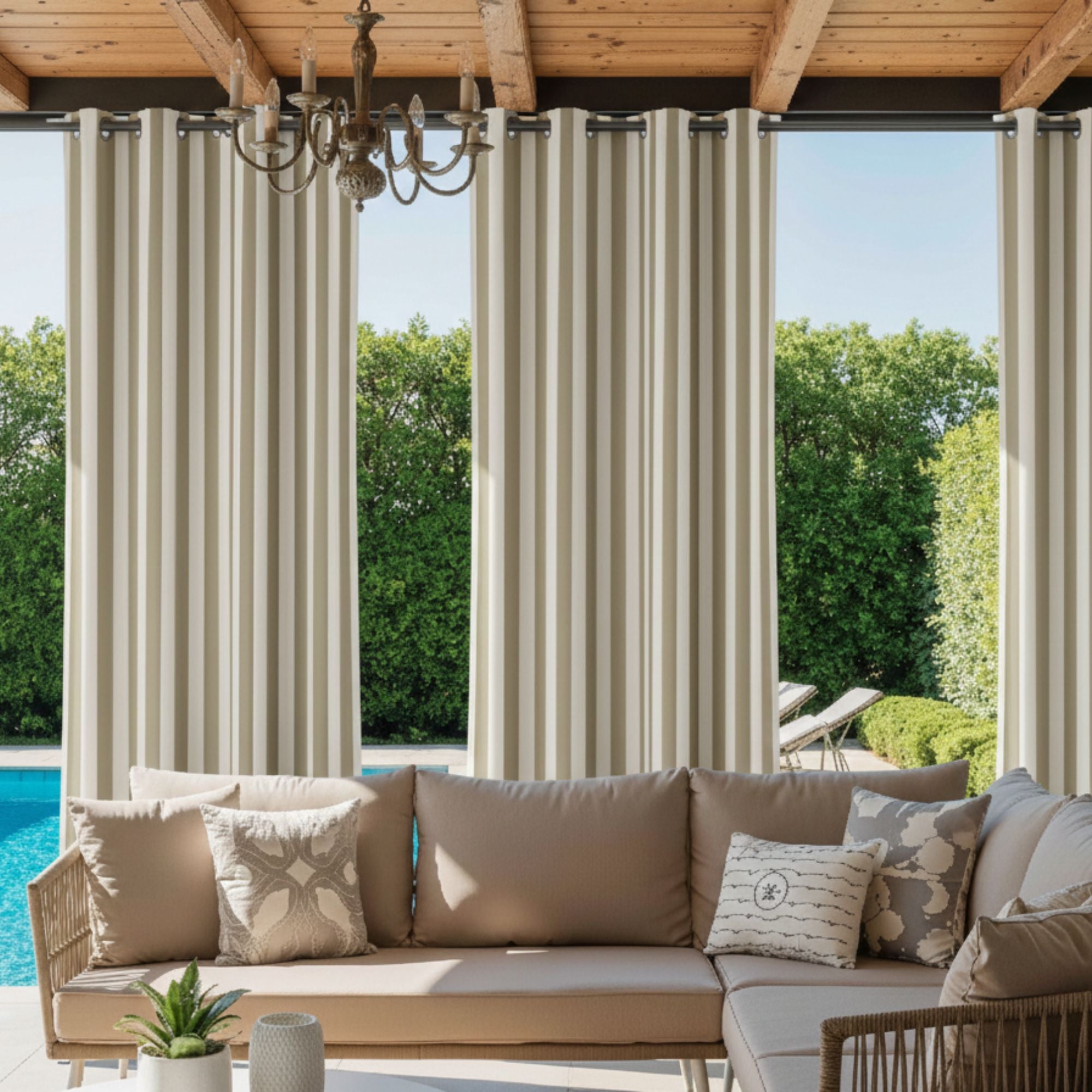 Elvonaeoly Acrylic Outdoor Curtains