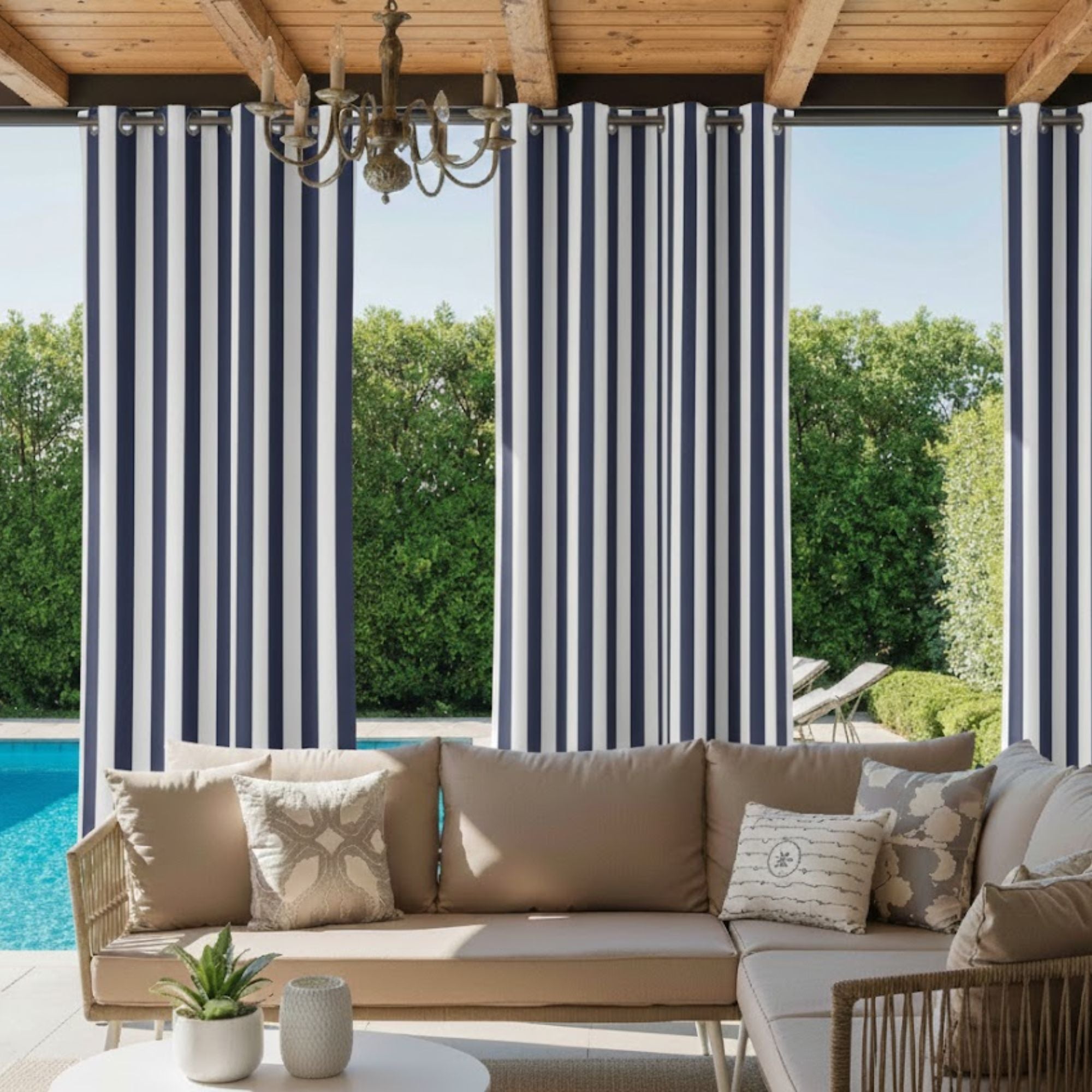 Elvonaeoly Acrylic Outdoor Curtains