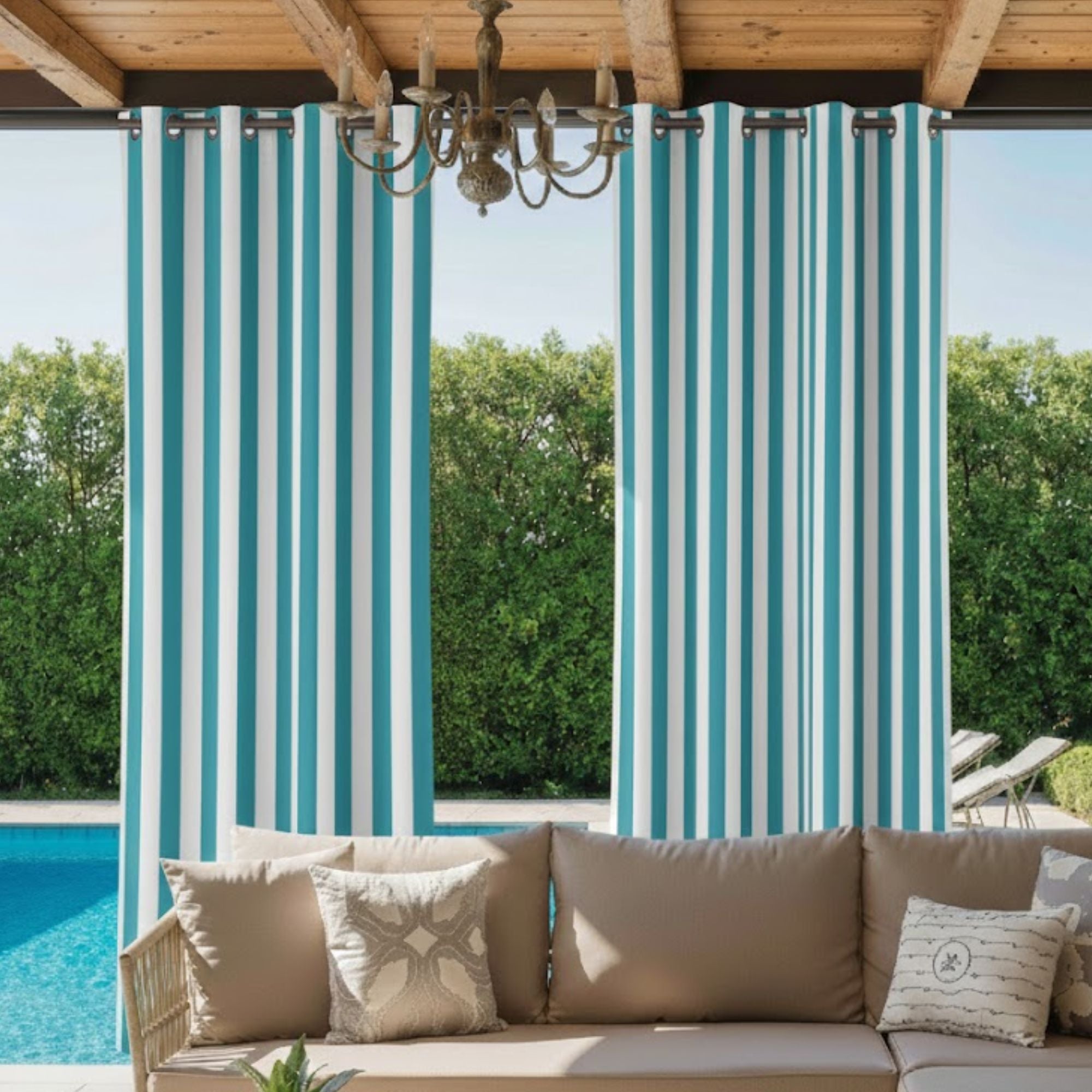 Elvonaeoly Acrylic Outdoor Curtains