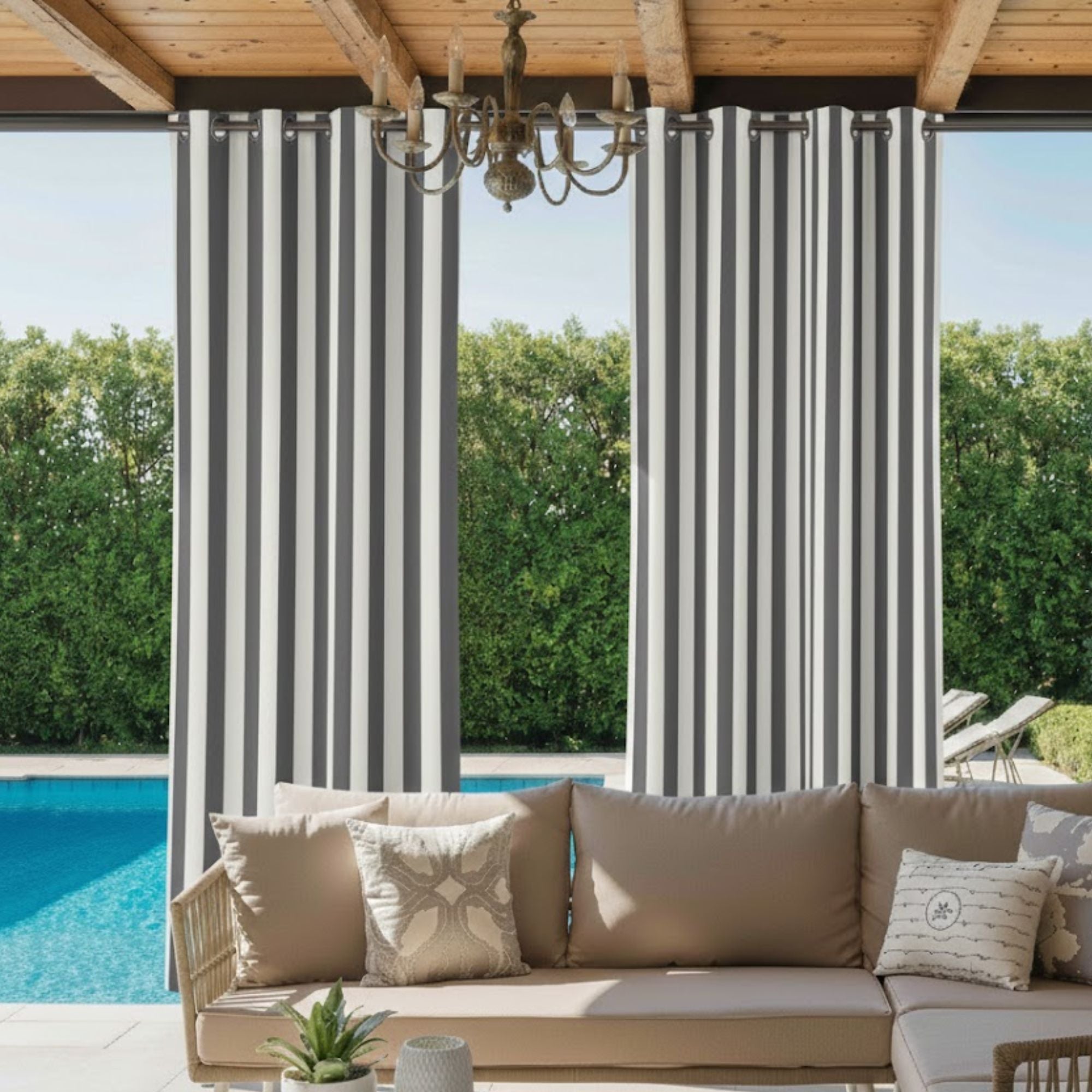 Elvonaeoly Acrylic Outdoor Curtains