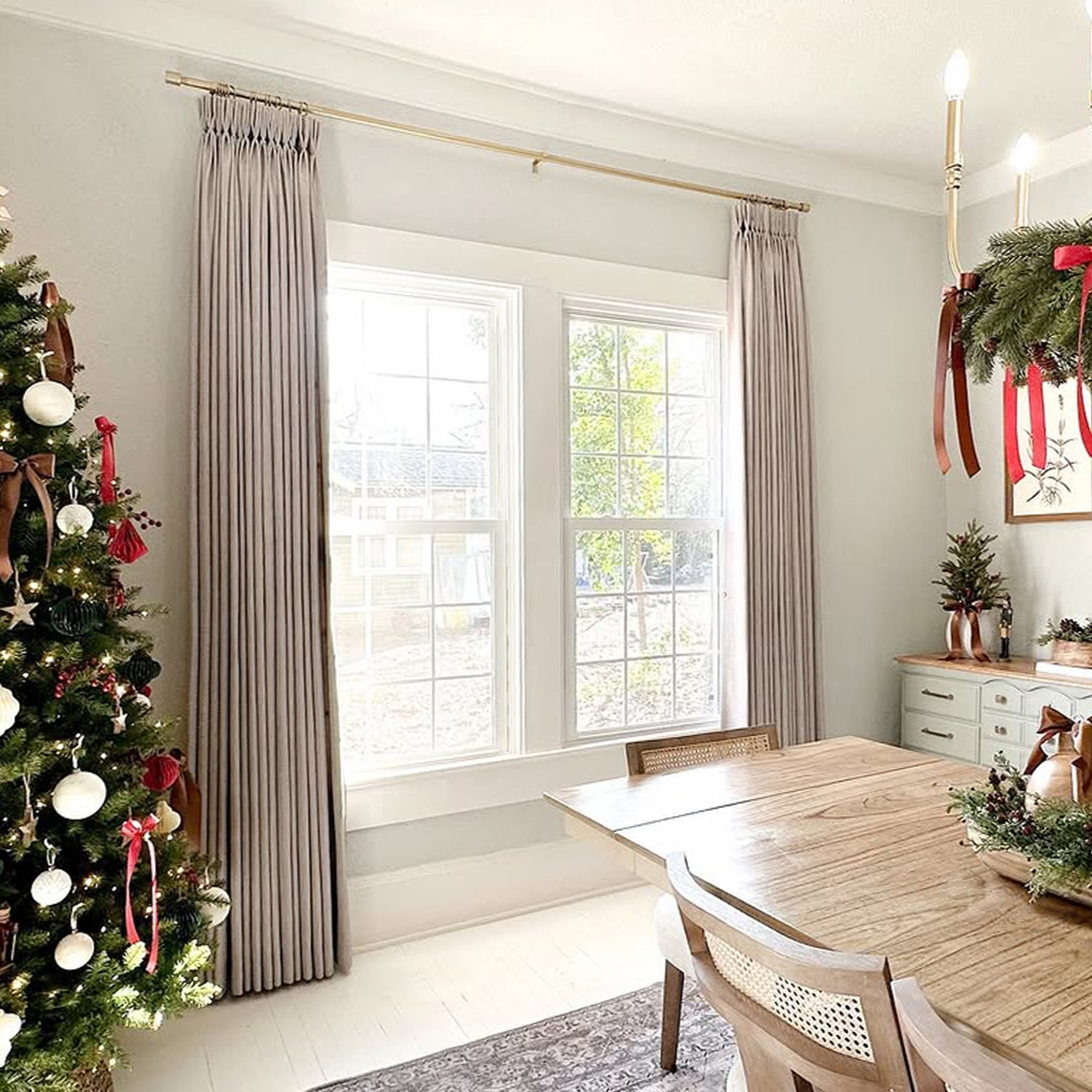 Elvonaeoly Permanently Flame Resistant Curtains