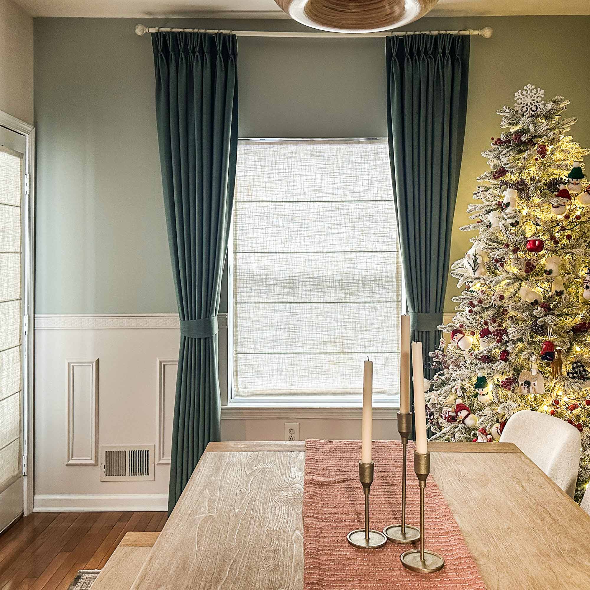 Elvonaeoly Custom Linen Roman Shades