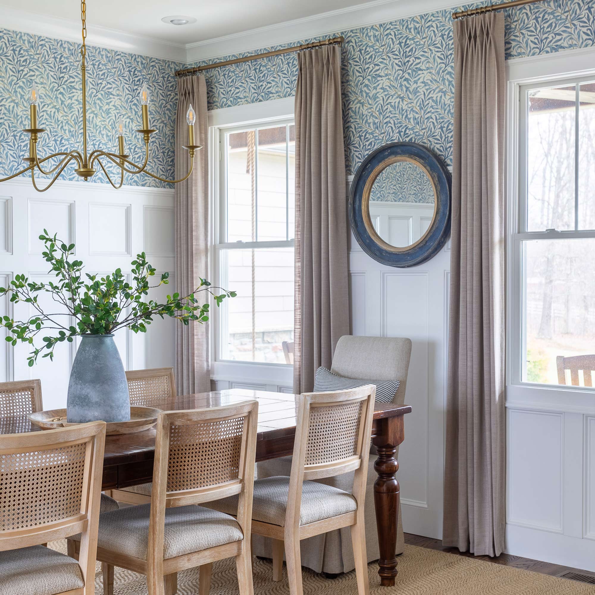 Elvonaeoly Linen Blend Curtains