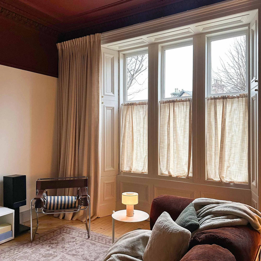 Elvonaeoly Linen Blend Curtains