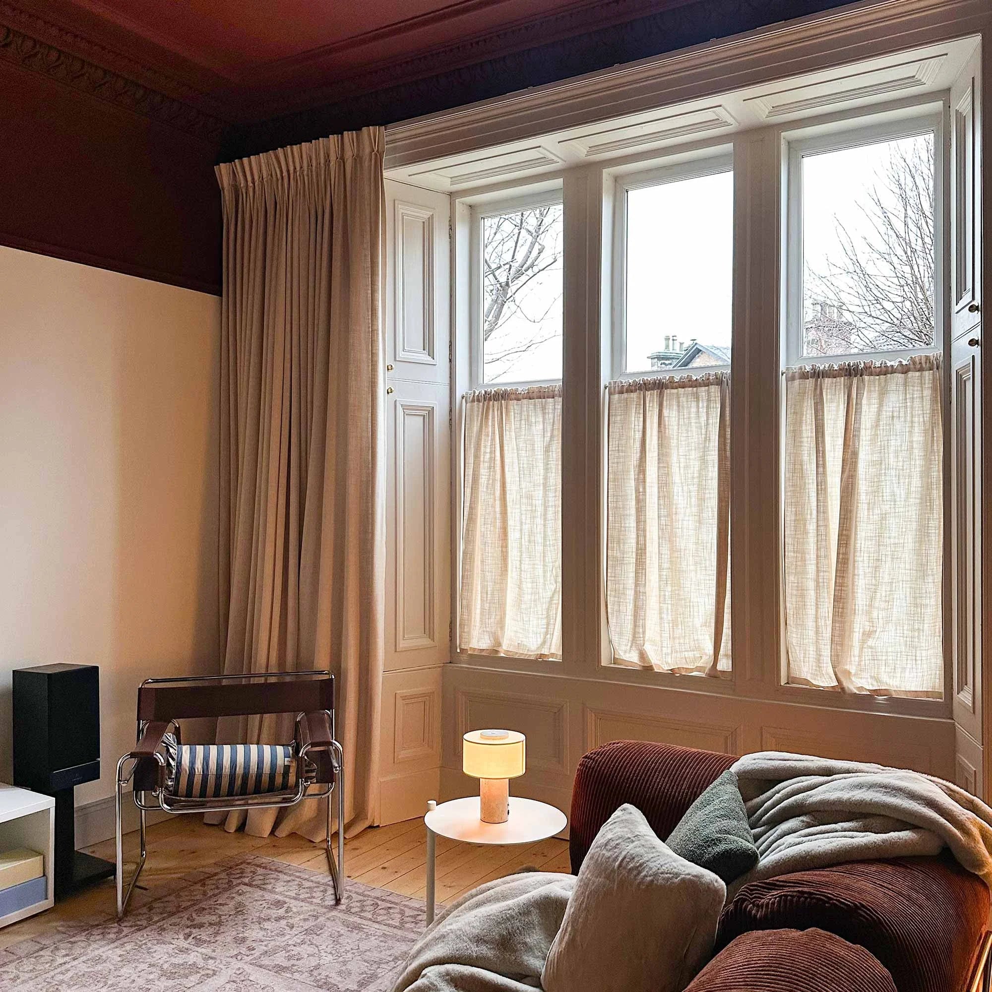 Elvonaeoly Linen Blend Curtains