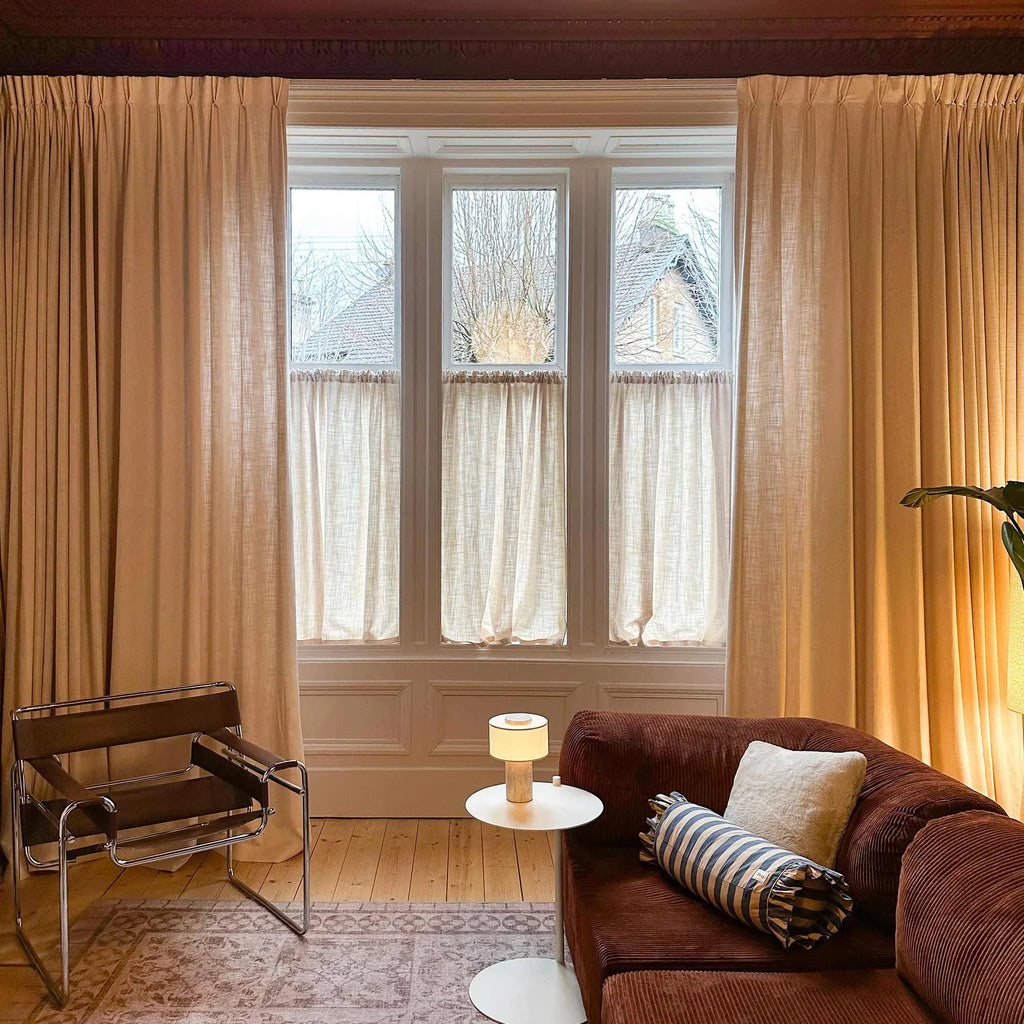 Elvonaeoly Linen Blend Curtains