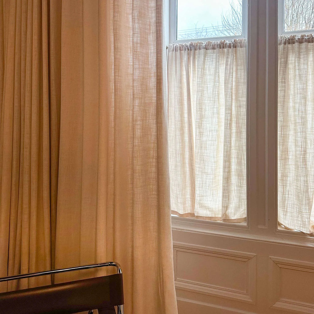 Elvonaeoly Linen Blend Curtains