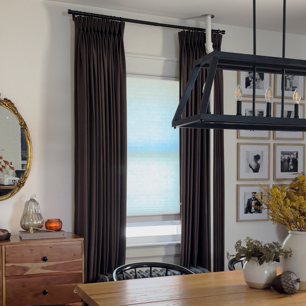 Elvonaeoly Linen Blend Curtains