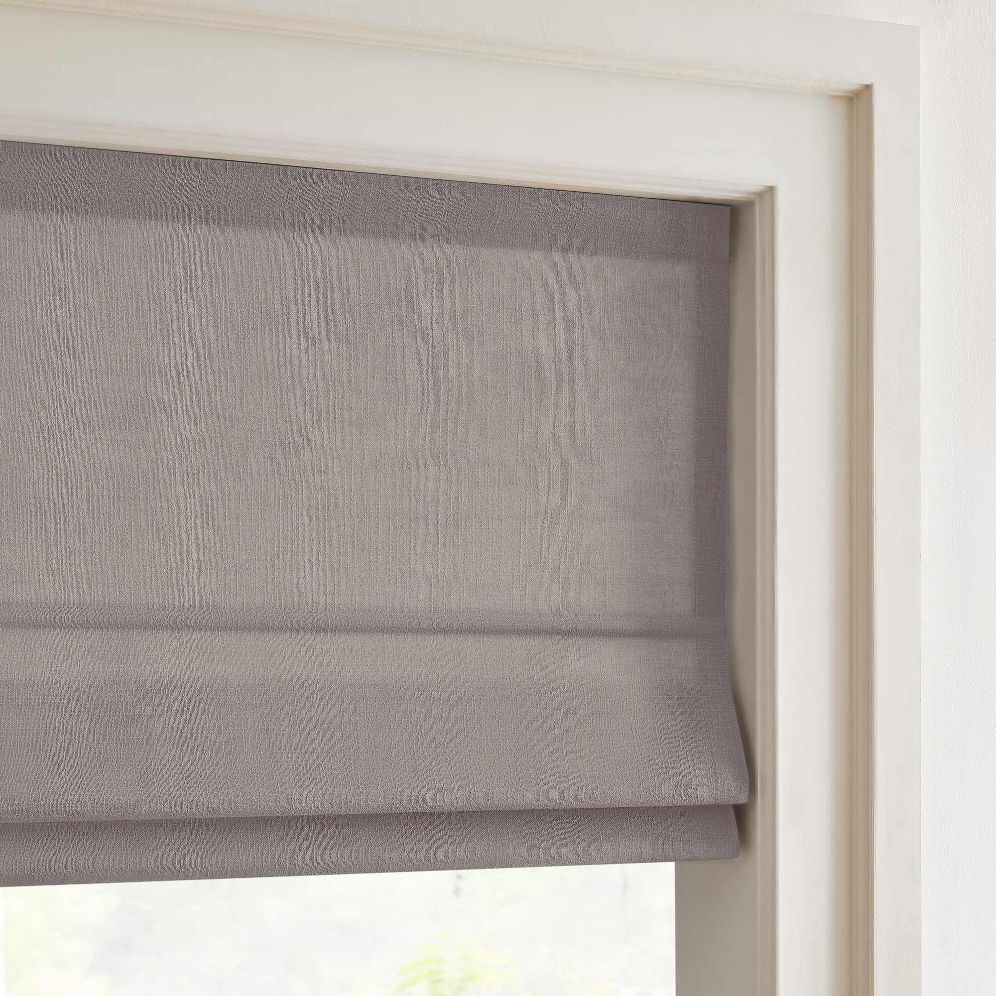 Elvonaeoly Custom Linen Roman Shades