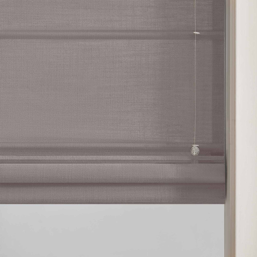 Elvonaeoly Custom Linen Roman Shades