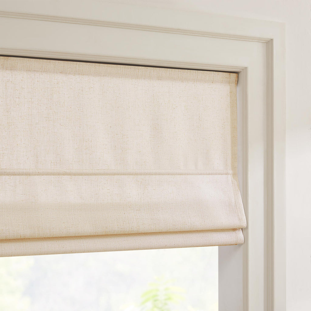 Elvonaeoly Custom Linen Roman Shades