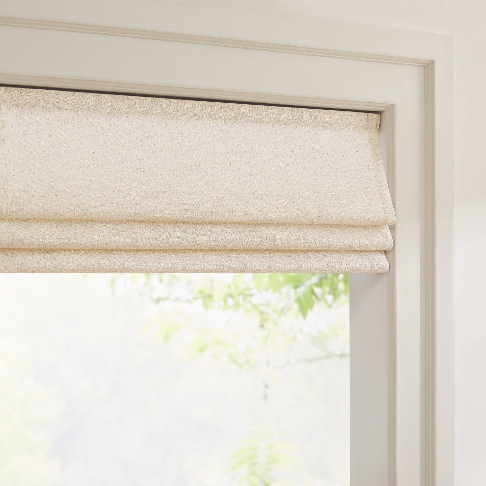 Elvonaeoly Custom Linen Roman Shades