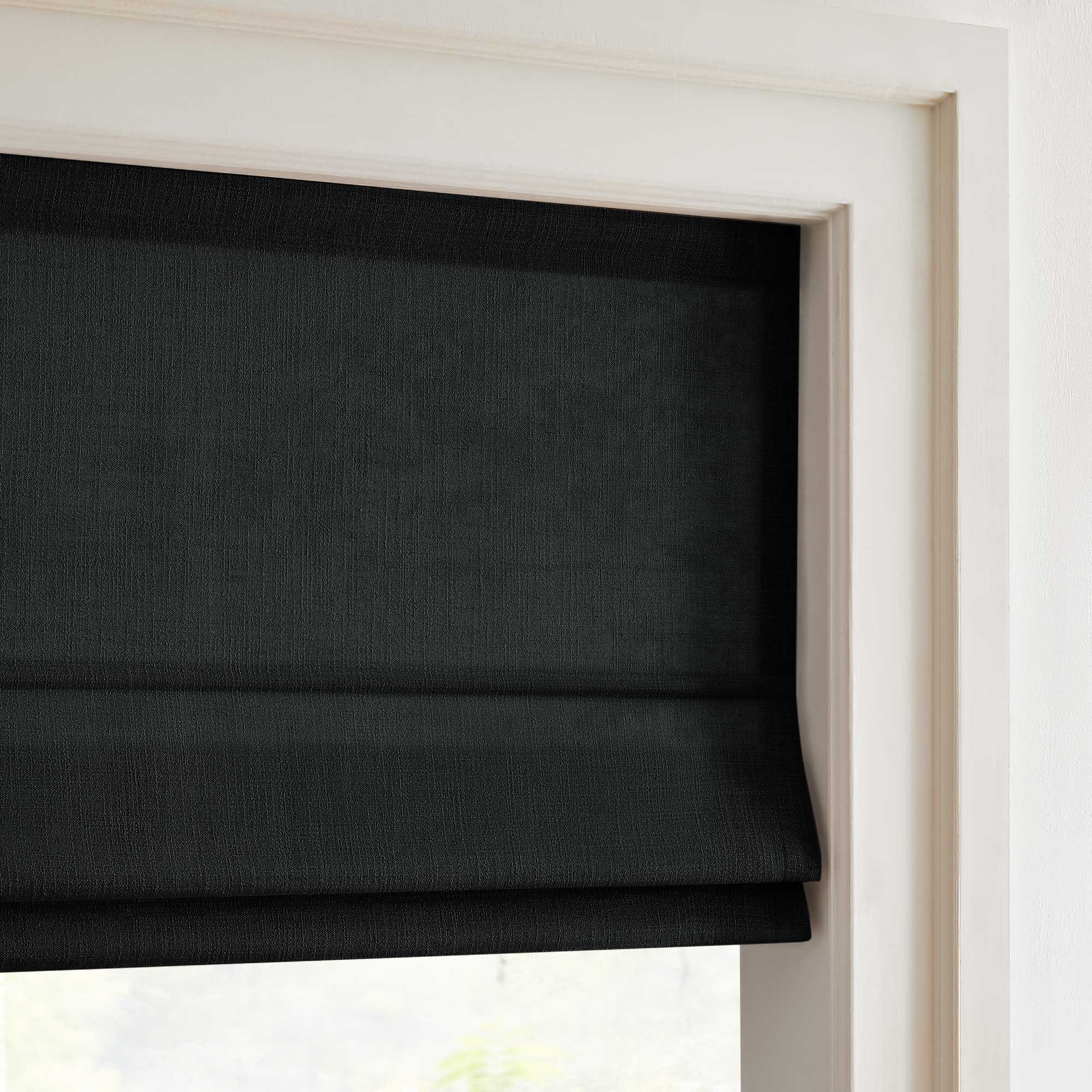 Elvonaeoly Custom Linen Roman Shades