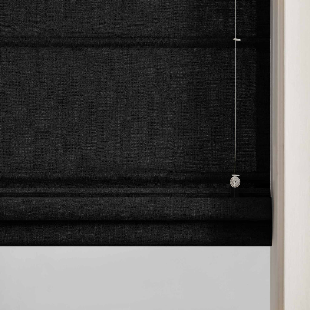 Elvonaeoly Custom Linen Roman Shades