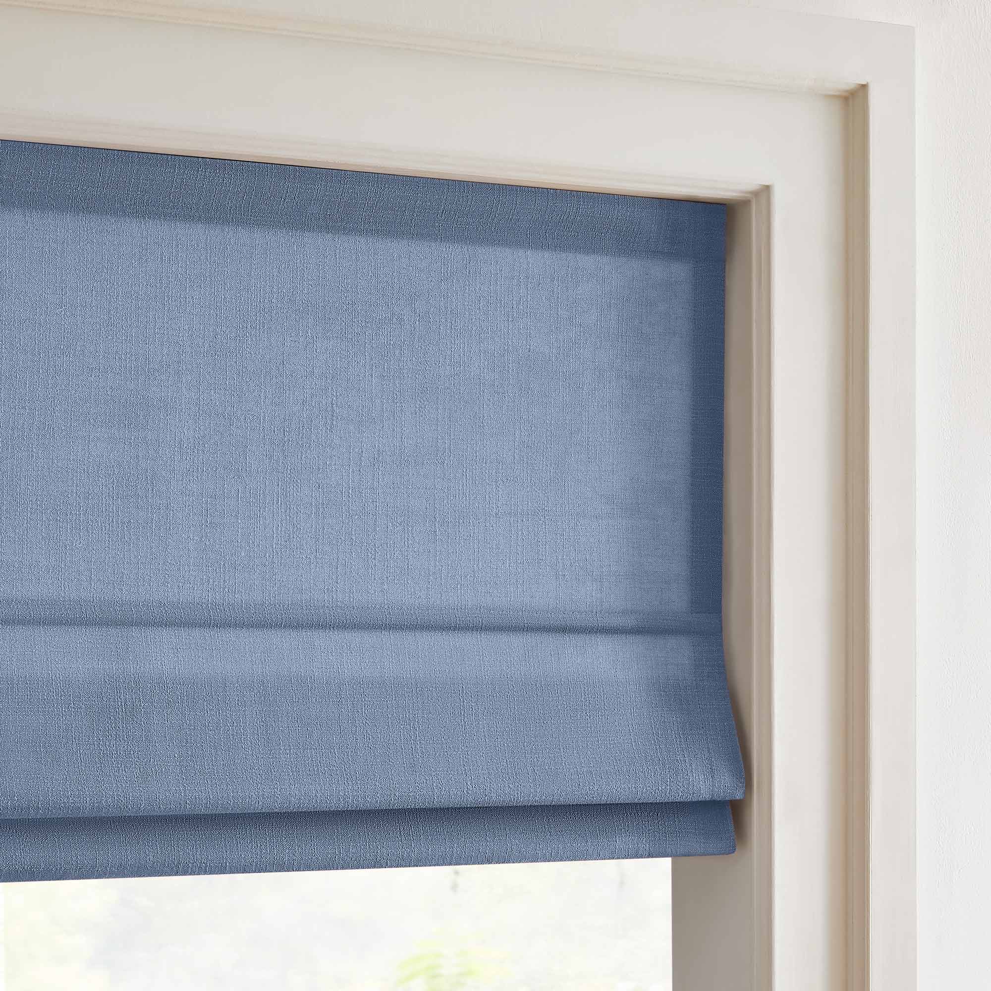Elvonaeoly Custom Linen Roman Shades