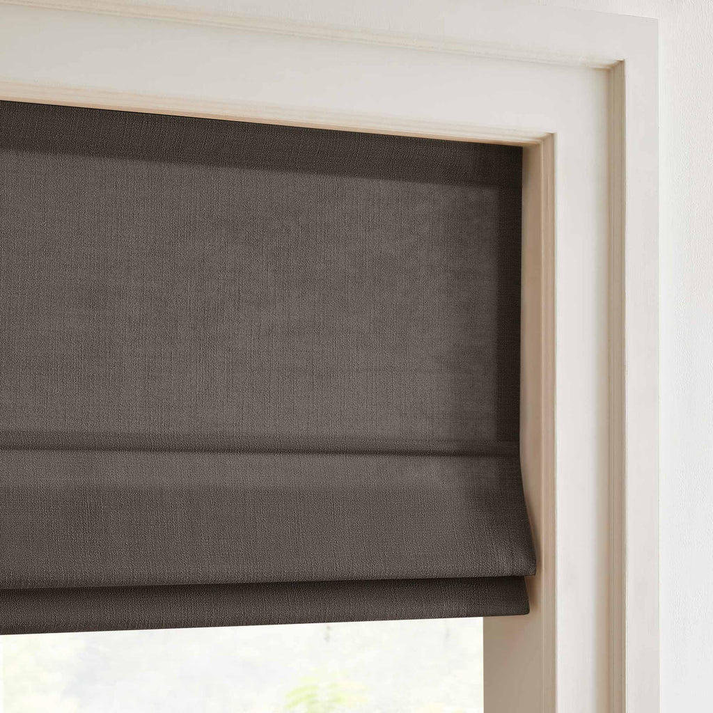 Elvonaeoly Custom Linen Roman Shades