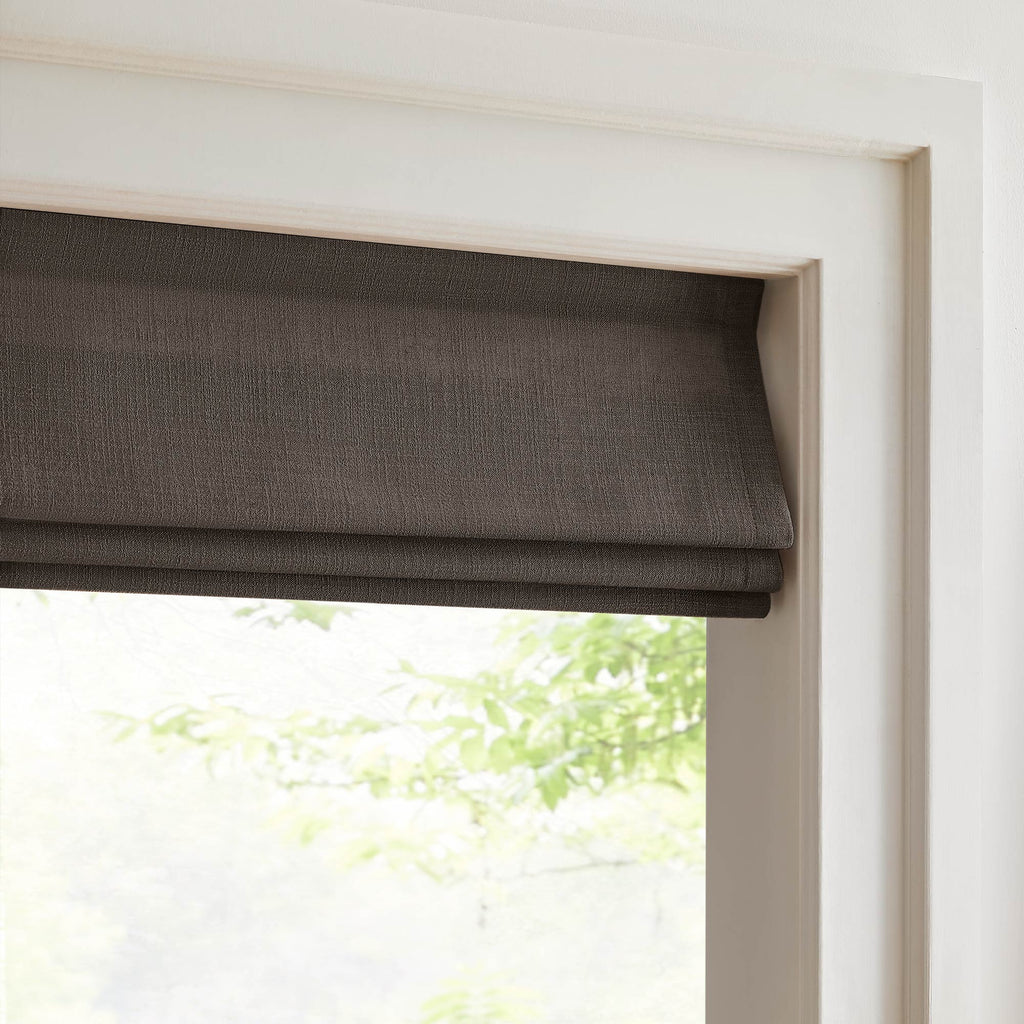 Elvonaeoly Custom Linen Roman Shades