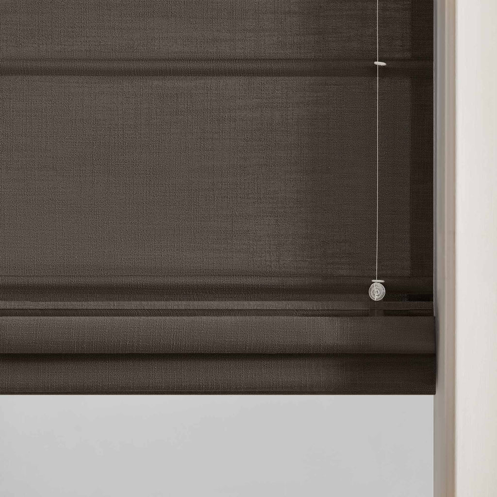 Elvonaeoly Custom Linen Roman Shades