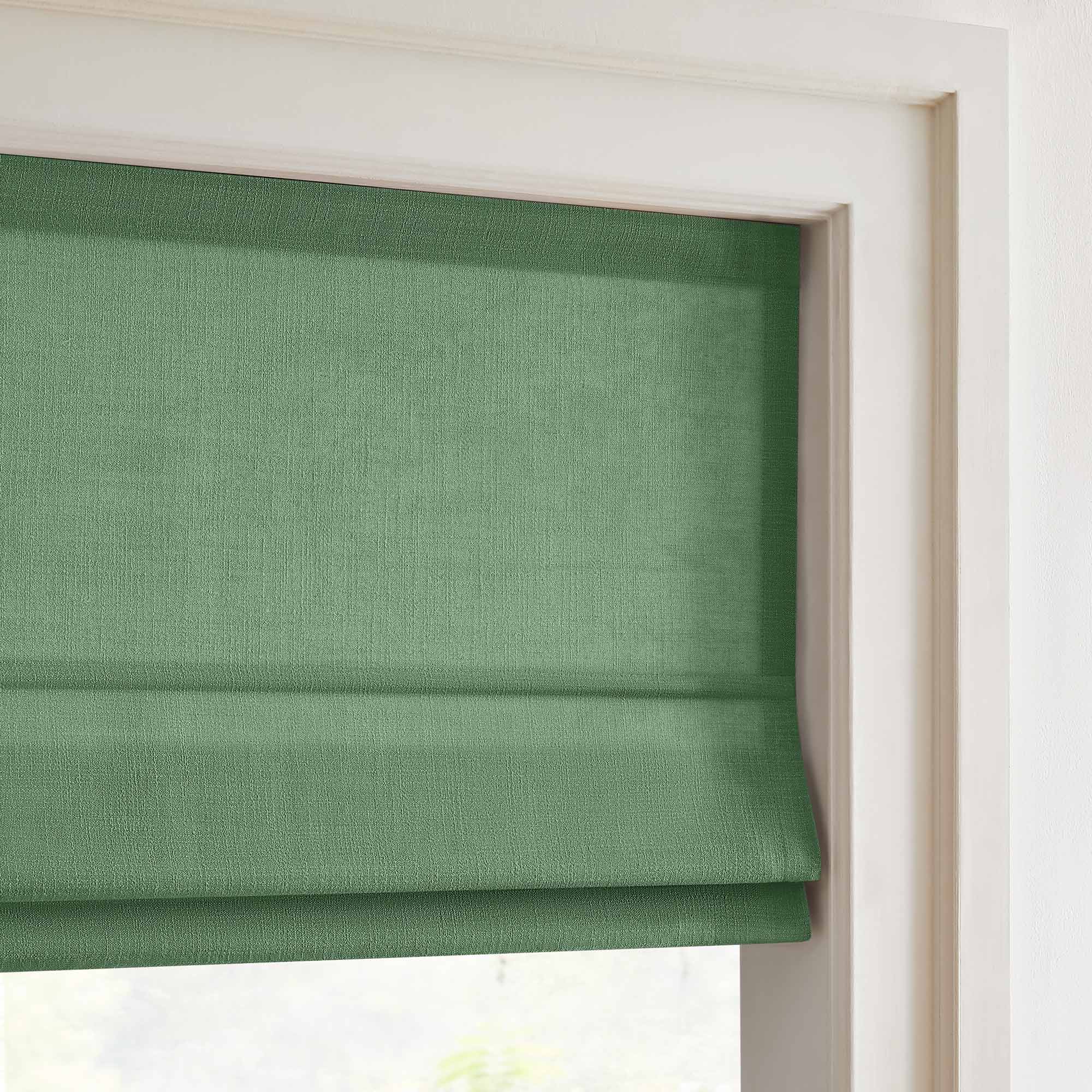 Elvonaeoly Custom Linen Roman Shades