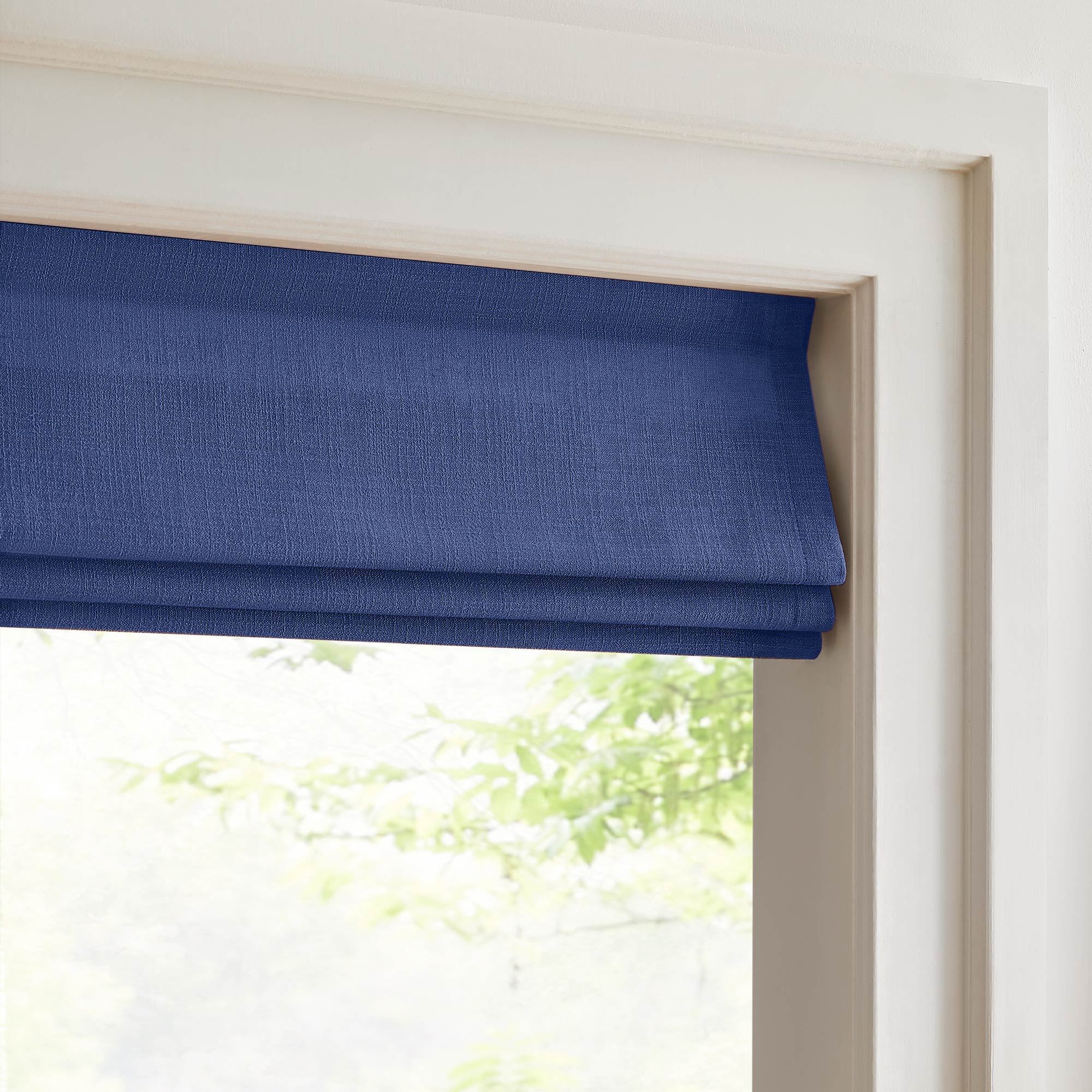 Elvonaeoly Custom Linen Roman Shades
