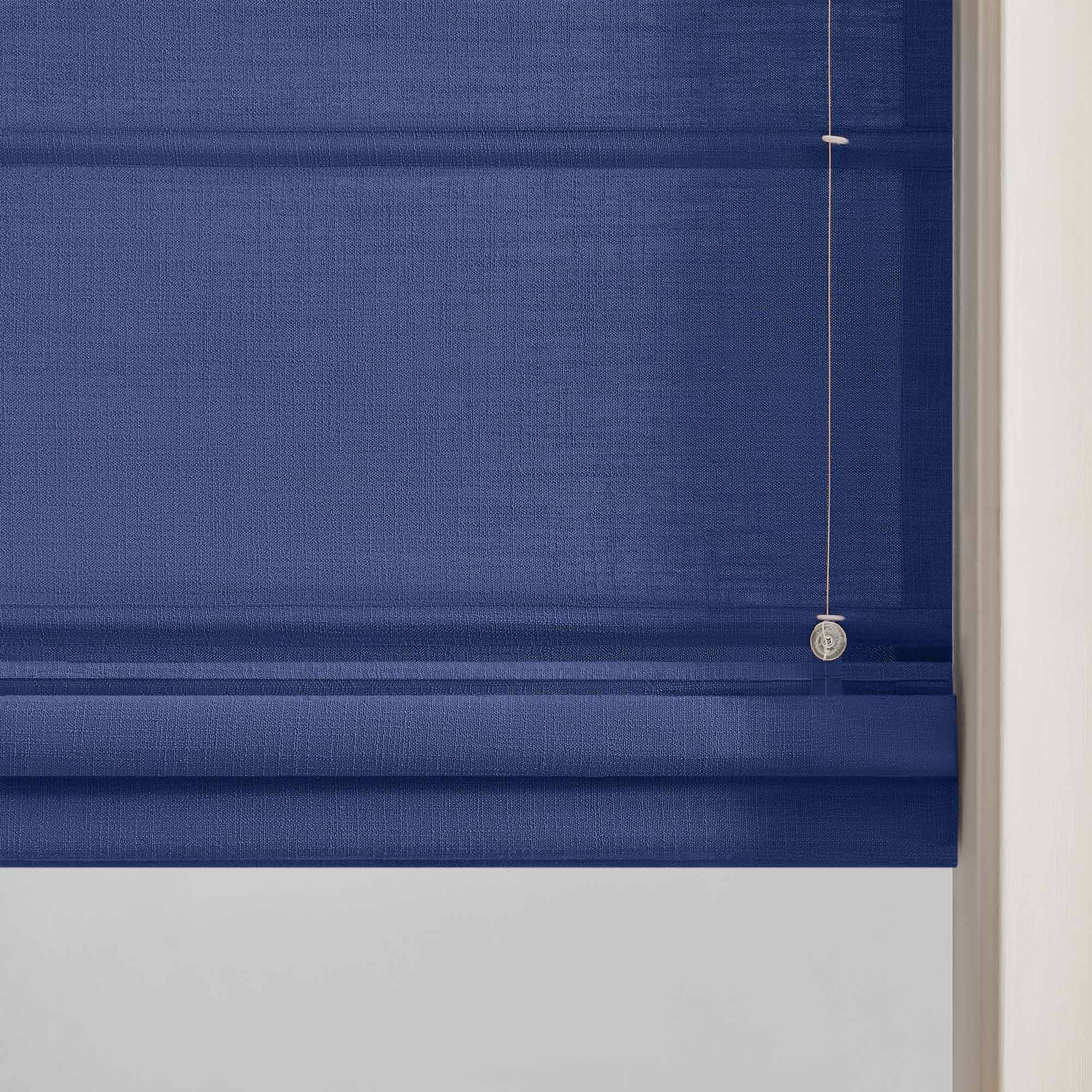 Elvonaeoly Custom Linen Roman Shades