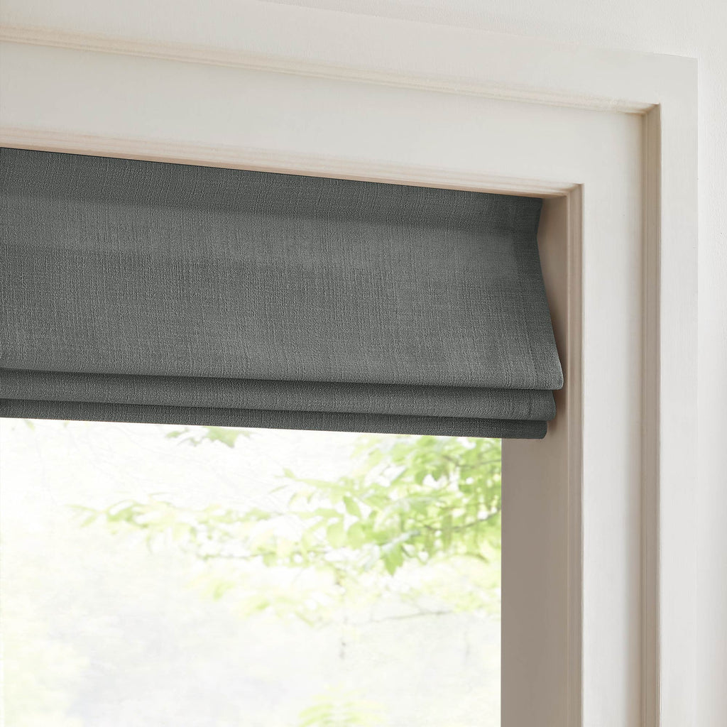 Elvonaeoly Custom Linen Roman Shades